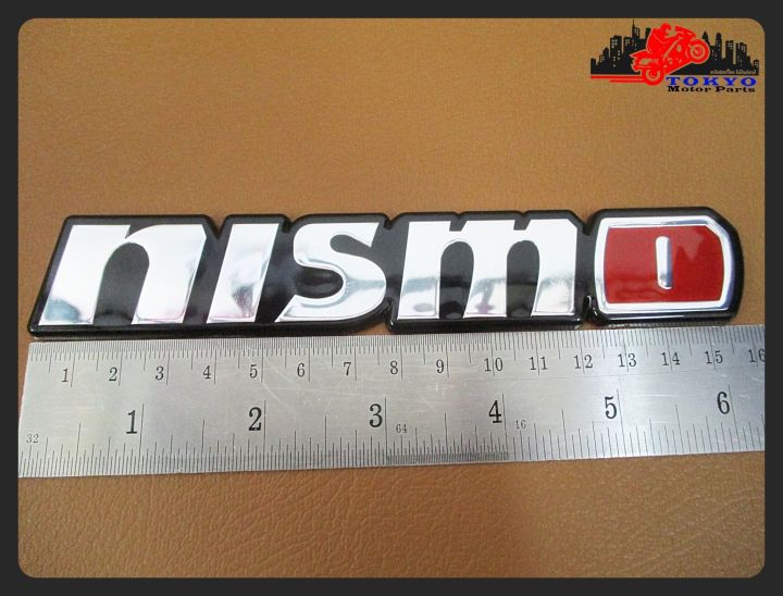 nismo-nissan-logo-emblem-chrome-sticker-size-15-5x3-cm-1-pc-โลโก้-สติ๊กเกอร์-ข้อความ-nismo-สีโครเมี่ยม-แดง-พร้อมกาวติด