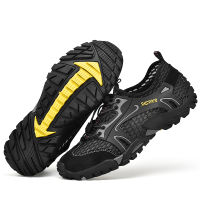 Men Aqua Shoes Trekking Hiking Shoes Breathable Elastic Quick Dry Upstream Socks Soft Non-slip Comfortable Diving Water Sneakers