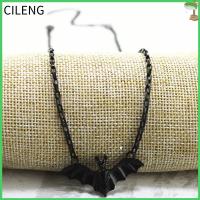 CILENG Trend Alloy Festival Cosplay Gift Black Bat Party Gift Halloween Stud Earring Bracelet Ring Necklace