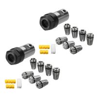 14Pcs ER11 1-7mm Spring Collets with ER11A 5mm Motor Shaft Holder Extension Rod