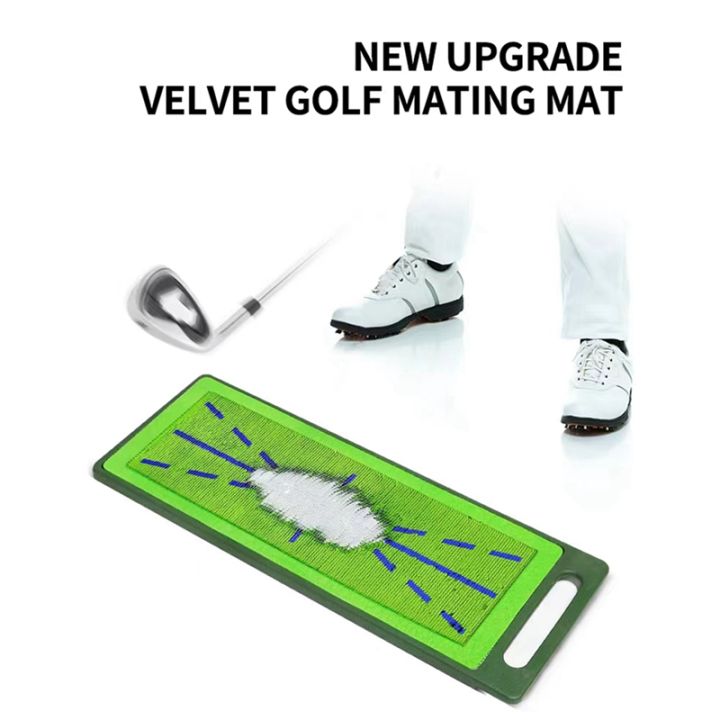 golf-swing-mat-hitting-batting-direction-mark-golf-hitting-mat-analysis-correct-your-swing-path-golf-practice-grass-mat