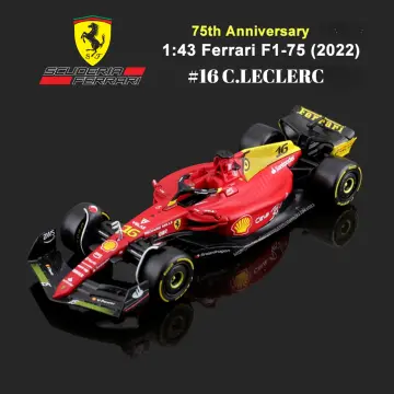 Ferrari F1 Monza 2022 C.Leclerc F1-75 Yellow Modena Burago 1/43 Action  Figure