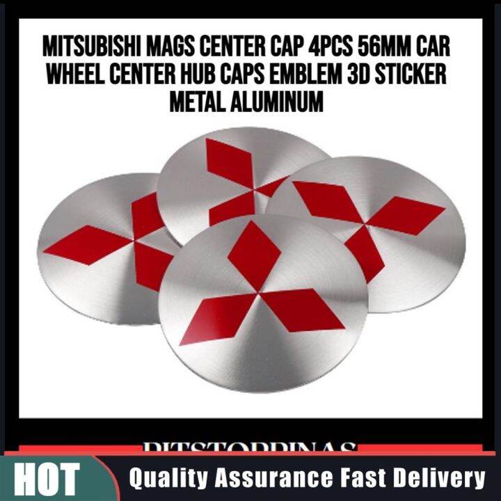 Mitsubishi Mags Center Cap 4pcs 56mm Car Wheel Center Hub Caps Emblem