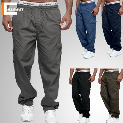 Cargo Pants Men Trousers 2022 New Straight Loose Mens Sports Pants Multiple pockets Work Tactical Military Pants Brand Clothing