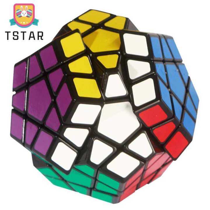 tstarshengshou-megaminx-ของเล่นปริศนาคดเคี้ยวความเร็วลูกบาศก์มายากลพัฒนาสมองสีดำ