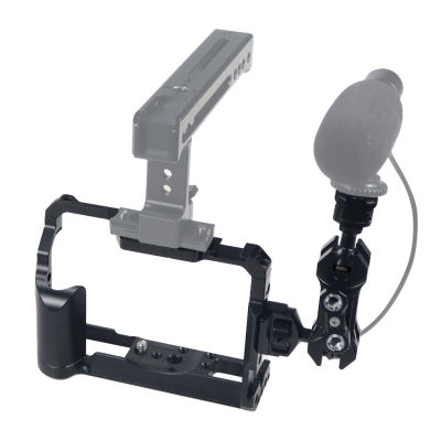 Camera Cage Rig Form-Fitted Kit สำหรับ Fujifilm XT20 XT30วิดีโอ DSLR กรอบป้องกัน14 38รองเท้าเย็น Magic Arm Optional