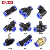 Pneumatic Fitting Pipe Connector Tube Air Quick Fittings Water Push In Hose Couping 4mm 6mm 8mm 10mm 12mm 14mm Pu Py Connectors - Pneumatic Parts - AliExpress