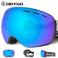 GOBYGO Ski Goggles Double Layers Anti-dust Snow Snowboard Eyewear Snowmobile Glasses Men Women Outdoor Sports Skiing Goggles