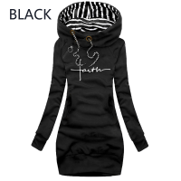 Bikinis Secret Autumn and Winter Women Dresses Fashion Long Sleeve Hoodie Dress Casual Hooded Dresses for Women Pullover Dress