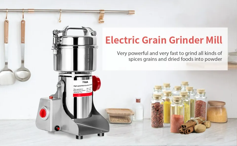 750g Commercial Spice Grinder Electric Grain Mill Grinder