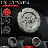 Car Interior Modification One-button Start Button Protective Cover One- Start Rotating Protective Cover For Most H2r7