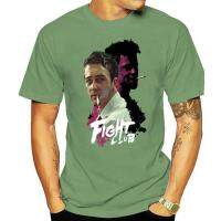 FIGHT CLUB,โปสเตอร์ภาพยนตร์เสื้อยืดเสื้อยืดสำหรับผู้ชายท็อปส์ซูคอรอบใหม่เสื้อยืดแบรนด์เนมสำหรับผู้ชายและผู้หญิงสไตล์ป๊อป Xs-3xl ฤดูร้อน