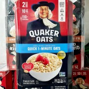 Thùng Yến Mạch Quaker Oats 4,52kg QUICK 1- MINUTE- Cán Vỡ