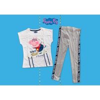 ✅ [3-5Y] Peppa Pig Top And Leggings ชุดเซ็ต เสื้อยืด และกางเกงเลคกิ้ง เปปป้า พิก