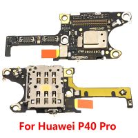 【☸2023 New☸】 ganghuang44704037 สำหรับ Huawei P40 Pro Sim/ ที่ยึดการ์ดรีดเดอร์ Sd สายเคเบิลงอได้บอร์ดและไมโครโฟน