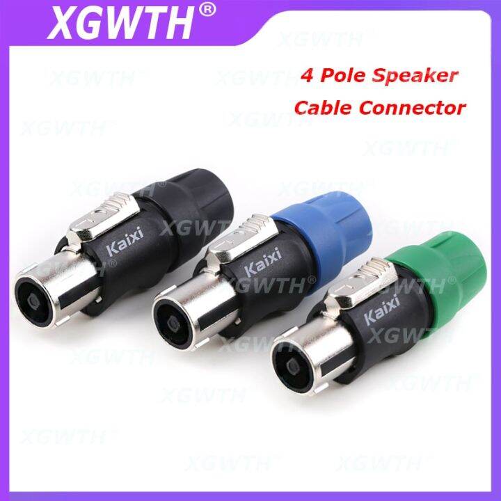 Speaker Cable Connector 4 Pole Speakon Plug Terminal No Welding Nickel