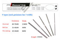 5ชิ้นกล่องทันตกรรมปรับแต่ง35-40um และขัดเงา20-30um ทันตกรรมจัดฟัน IPR แถบเพชร2.5มม.,4มม.,6มม. เม็ด (ด้านเดียว)