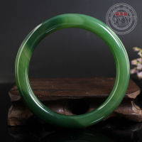 100 Real Green Jade Bangle Natural Handmade Round Bracelets Jewelry Accessories Certified Jades Stone Bangles Ladies Gifts