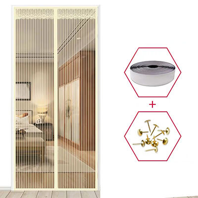 Mosquito Net Door Screen Magnetic Tulle Shower Curtain Hands-free Mosquito Net Curtain For Kitchen Window Organza Door Screens