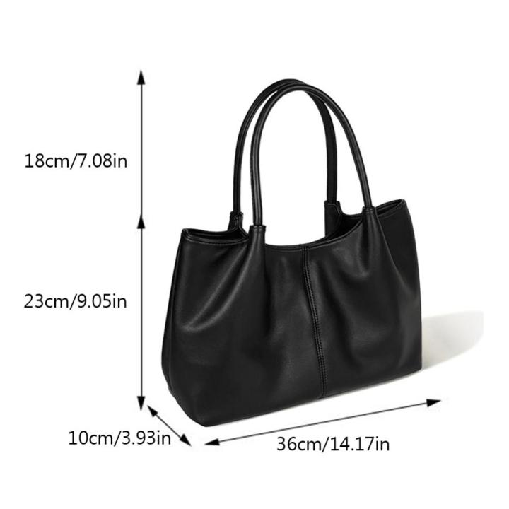 กระเป๋าtote-pu-สะพายไหล่สำหรับผู้หญิงออกแบบกระเป๋าหรูความจุขนาดใหญ่กระเป๋ากระเป๋าแบบหนีบแขน-pu-แบบเรียบง่ายสำหรับผู้หญิงกระเป๋านักช้อปกระเป๋าสะพายแบบสลับถือได้