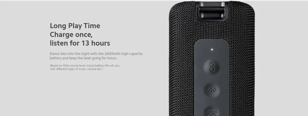 Xiaomi Mi Portable Bluetooth Speaker (16W) High-quality Sound IPX7 Waterproof Bluetooth 5.0