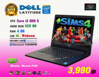 โน๊ตบุ๊ค Notebook DELL Core i3 GEN5  (GTAV offline, Fifa4,  ROV,  Freefire, Roblox, Sim4 (ทดสอบแล้วเล่นได้ครับ)