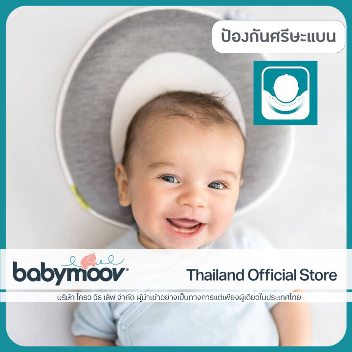 หมอนหัวทุย หมอนหลุมป้องกันศีรษะเเบน Babymoov Lovenest Premium Plus |  Lazada.Co.Th