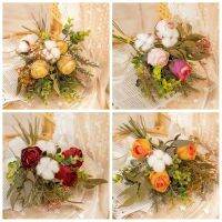 【CC】■  Che Cotton Bouquet Fake Wind Wedding Photography Ornaments