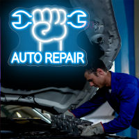 Auto Repair Shop Neon Sign ไฟซ่อมรถ Workshop Neon Led ป้ายโรงรถ Room Decoartion Wall Neon ไฟธุรกิจ Led Sign