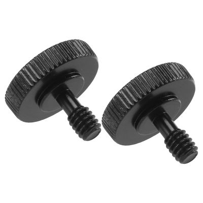 Thumb Screw Camera Quick Release 1/4 inch Thumbscrew L Bracket Screw Mount Adapter Bottom 1/4 inch-20 Female Thread (Pack of 2)