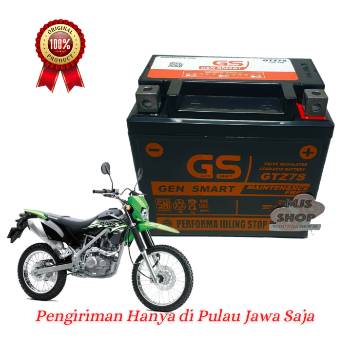 Aki Motor Kawasaki Klx 150 Gtz7s Gtz6v Ytz7s Gs Mf Aki Kering 