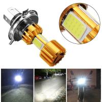 หลอดไฟหน้ามอไซ H4 BA20D P15D Motorcycle Headlight Lamp COB LED 2000LM Super Bright Autobike Fog Lamp 6000K Hi/Lo Beam Light 16W