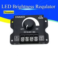 DC 12V 24V LED Dimmer Switch 30A 360W Voltage Regulator Adjustable Controller For LED Strip Light Lamp LED Dimming Dimmers