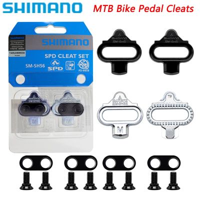 SHIMANO SPD SH56ปุ่มสตั๊ดเหยียบจักรยาน MTB SH51ปุ่มรองเท้าปลดเดียวพอดีกับแป้นเหยียบภูเขา SPD Cleat สำหรับ M520 M515 M505 M540