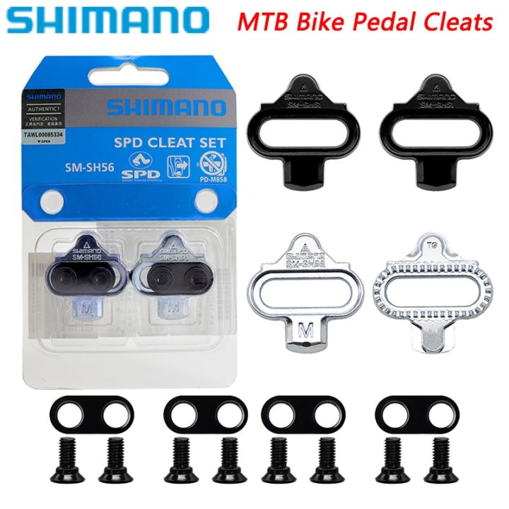 shimano-spd-sh56ปุ่มสตั๊ดเหยียบจักรยาน-mtb-sh51ปุ่มรองเท้าปลดเดียวพอดีกับแป้นเหยียบภูเขา-spd-cleat-สำหรับ-m520-m515-m505-m540