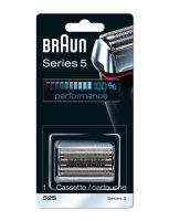 Braun Cleaning Tools Series 5 Electric Shaver Replacement Head - 52S - Compatible with Braun Electric Razors Models 5090/5190cc, 5040/5140s, 5030s, 5145s, Silver