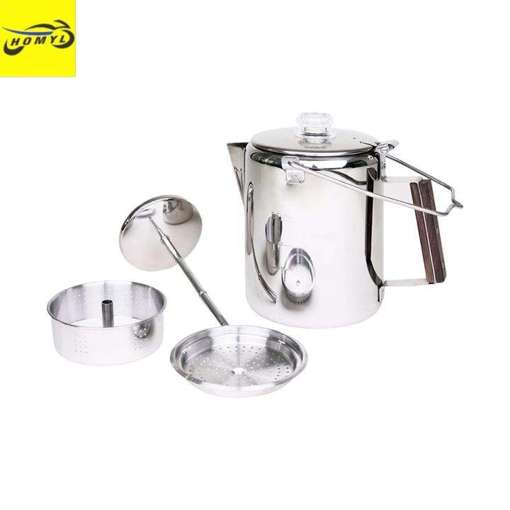 stainless steel stovetop percolator coffee pot