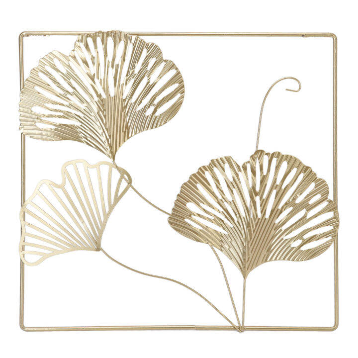 3D Ginkgo Leaves Metal Wall Decor Scandinavian Mini Metal Wall Art