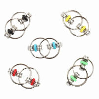 Xiu1Autism ADHD Anti Stress ผู้ใหญ่ Fidget ของเล่น Key Ring Hand Spinner Fidget แบริ่ง Tri-Spinner EDC ของเล่นโลหะสำหรับผู้ใหญ่และ Childrenc12-58