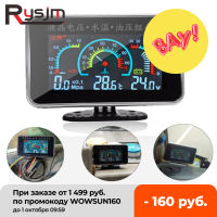 12V24V 3 Dalam 1 Tolok Tekanan Minyak Kereta เกจอุณหภูมิของอากาศโวลต์มิเตอร์เซ็นเซอร์ Suhu Air untuk Lori Kereta Rusia Gudang