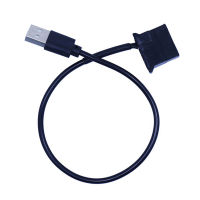 Oafajoa USB ไปยัง Molex 4 Pin คอมพิวเตอร์ส่วนบุคคลพัดลมทำความเย็นสายอะแดปเตอร์สายต่อ1ฟุต