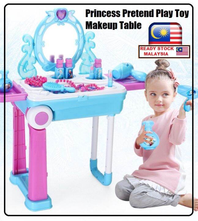 ⚡ ONE2DEAL ⚡ Princess Pretend Play Toy Makeup Table Frozen Elsa Makeup