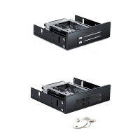 Dual Bay SATA2 Hard Drive HDD &amp; SSD Tray Internal Mobile Rack Enclosure Docking Station Hot Swap Bracket