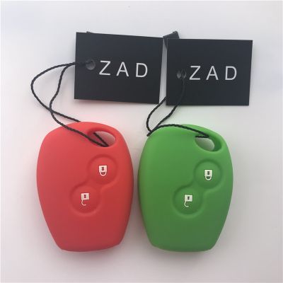 npuh ZAD silicone car key cover for Benz Smart for renault Kangoo DACIA Scenic Megane Sandero Captur Twingo Modus 2 button key cover