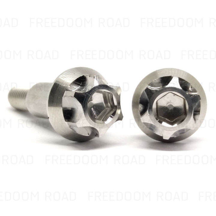 น๊อตสลักมือเบรค-honda-raider-150-n-max-x-max-หัวเหลี่ยมใน-นอก-น๊อตสลักมือเบรคหัวโกโร่ฮอนด้า