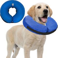 〖Love pets〗   Protective Inflatable Dog Cat Collar Soft Pet Recovery Collar Elizabethan Collar For Small Large Dogs Not Block Vision E Collar