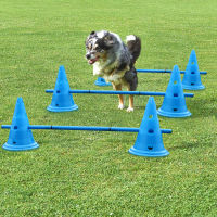 3 Set Dog Hurdle Training Cone Dog Training Products Outdoor Dogs Running Training Equipment Football Barrier Cup