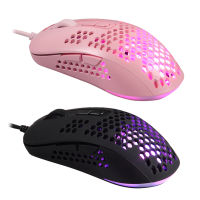 383 Gaming Mouse PAW704 Chip Lightweight Hollow Honeycomb Hole RGB Backlight USB Wired Optical Mice for Computer