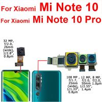 กล้องหน้าด้านหลัง Moduel สําหรับ Xiaomi Mi Note 10 Pro Mi Note 10 Lite กล้องหลักขนาดเล็กสําหรับชิ้นส่วนอะไหล่ Flex Cable