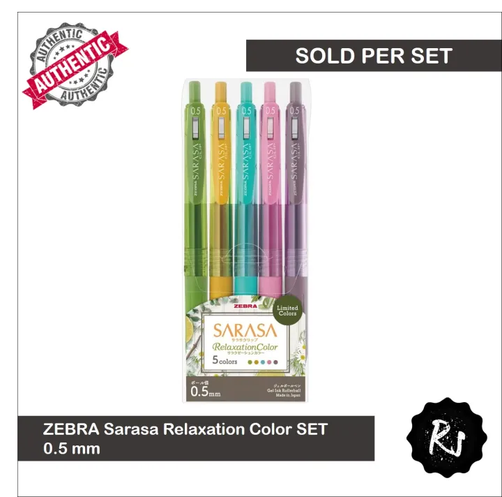 Zebra Sarasa Clip Gel Pen Relaxation Color SET [SOLD PER SET] | Lazada PH